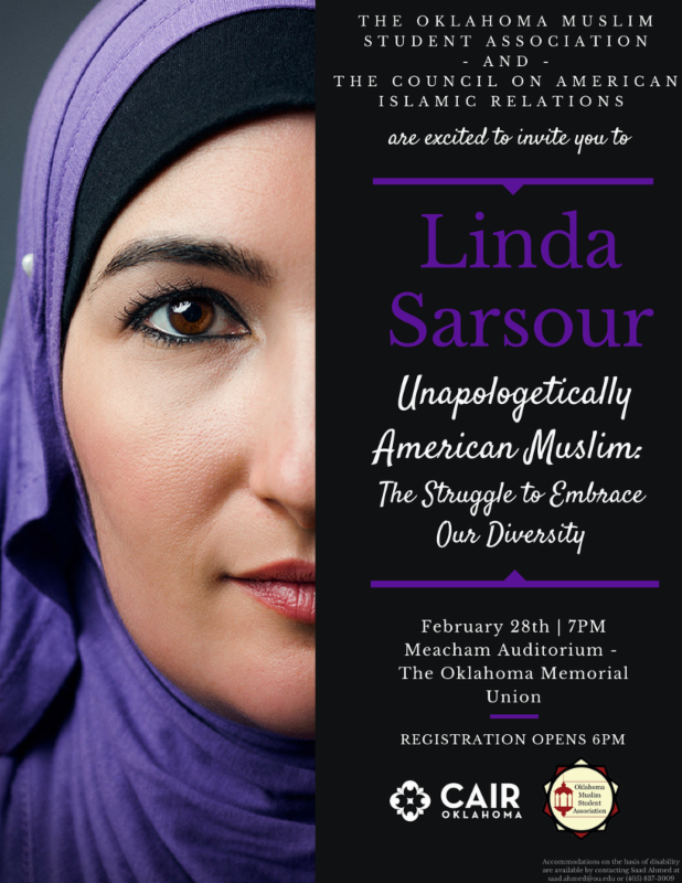 CAIR-OK, OU Muslim Students’ Group to Host Women’s March Co-Chair Linda Sarsour
