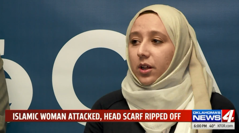 “I never thought I would get attacked in this way,” Oklahoma woman claims she was attacked for being Muslim