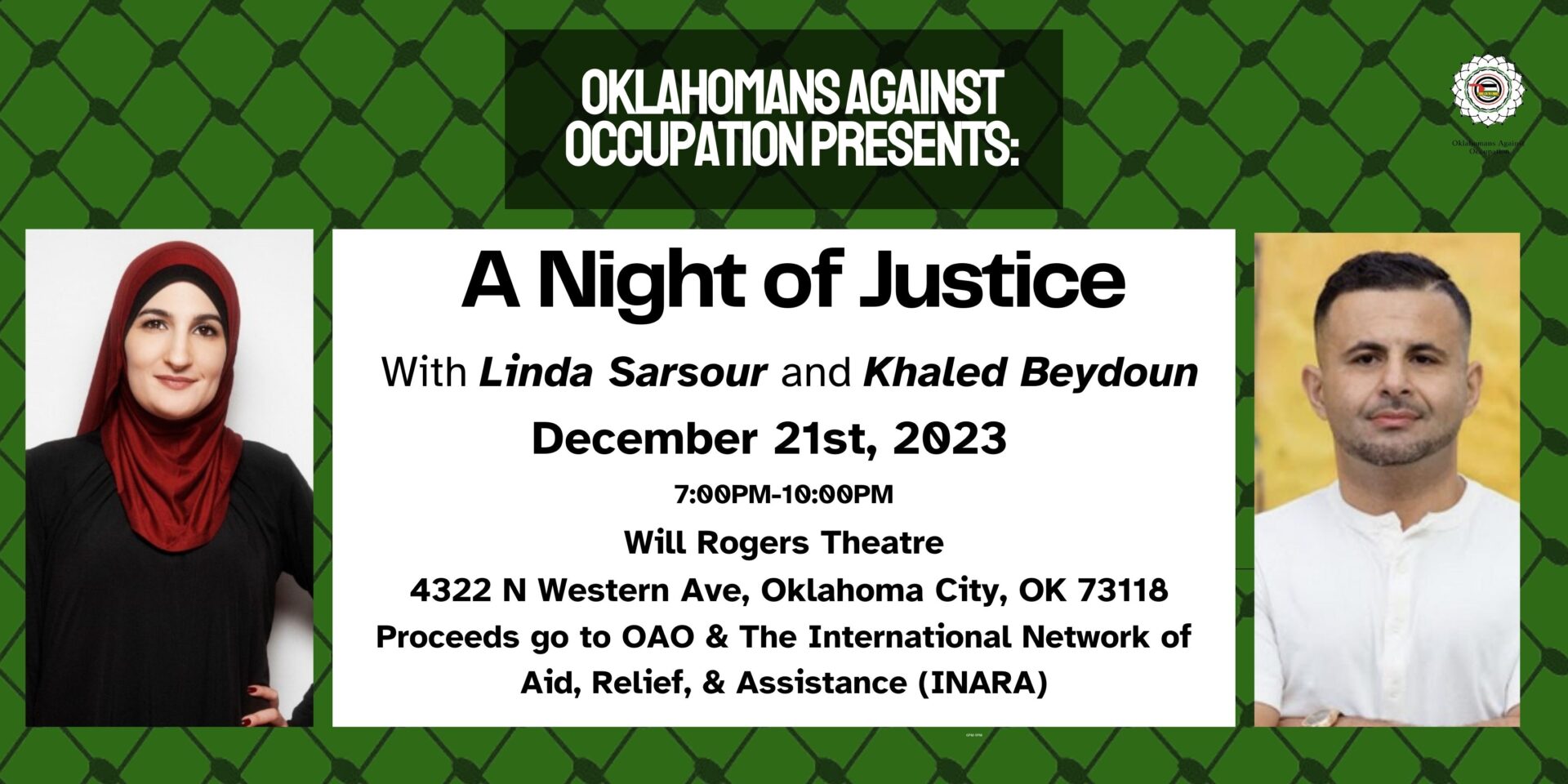 CAIR-OK to Join Oklahomans Against the Occupation for ‘A Night of Justice for Palestine’ Event