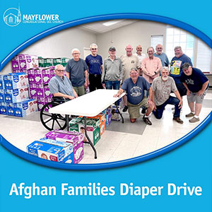 Mayflower Congregational Church: Grant for distributing diapers to the Afghan community